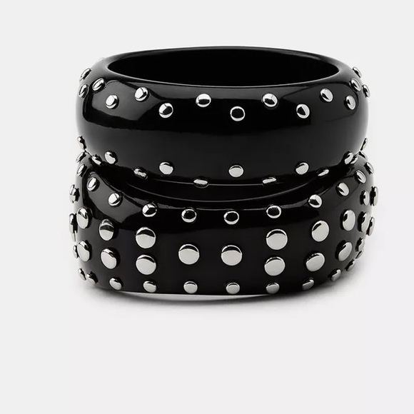 Zara 2 studded resin bracelets , 2 pack - Picture 2 of 8